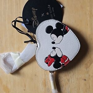 Kate Spade -for Disney Mickey & Minnie Heart-Shaped Coin Purse